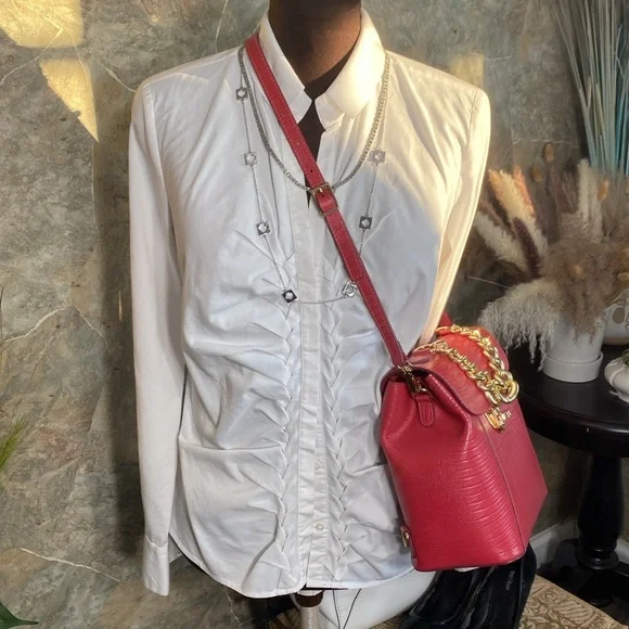 Divina firenze trilli backpack, Crossbody, satchel purse, convertible bag, pink - Picture 4 of 16